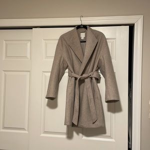 Mock neck beige H&M coat